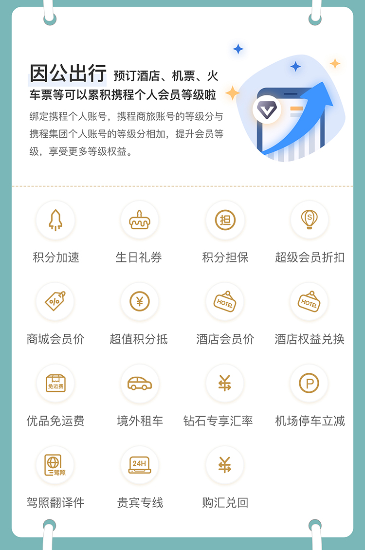 携程商旅企业会员绑定个人会员