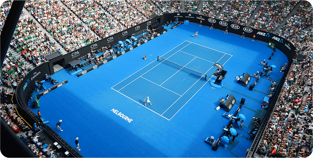 Опен 65. Теннисный корт Австралия опен. Australian open корт. Австралия опен покрытие корта. Хард корт теннис.